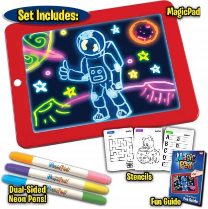 Image of Tableau à dessiner Magic Pad avec nombreux accessoires