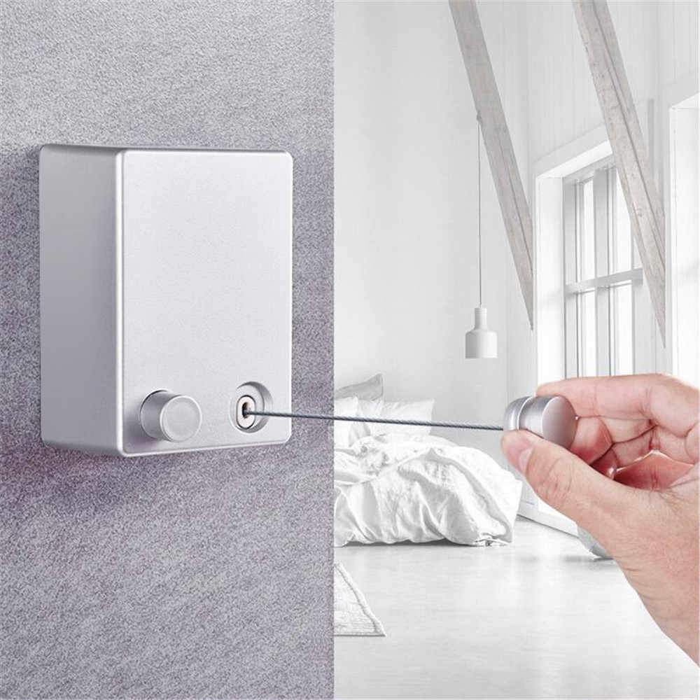 PORTE LINGE RETRACTABLE LINGY - CORDE INVISIBLE ET INOXYDABLE