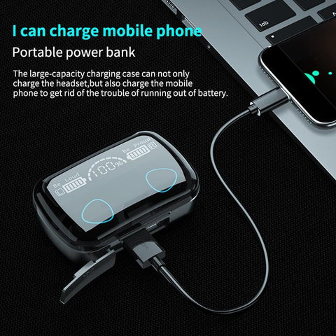 Image of Ecouteurs sans fil Pro avec Power Bank